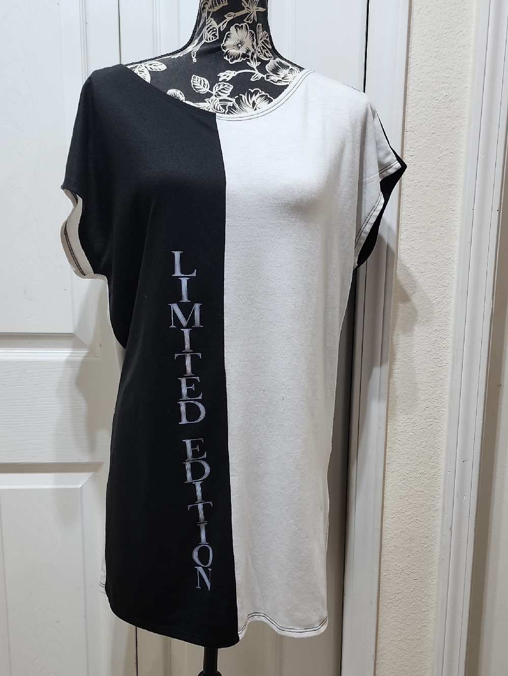 Limited Edition Black & White Colorblock Women's Dress S/M